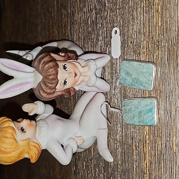 magical gemstone jewelry Jewelry - New Sterling silver Amazonite earrings